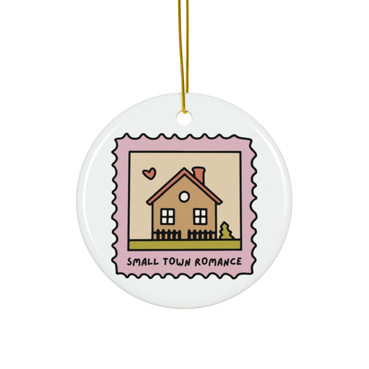 Small Town Romance Ceramic Ornament