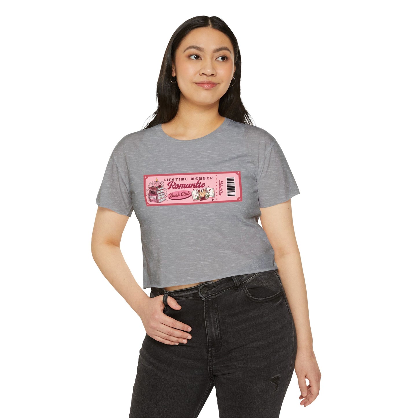 Romantic Book Club Membership Crop Top