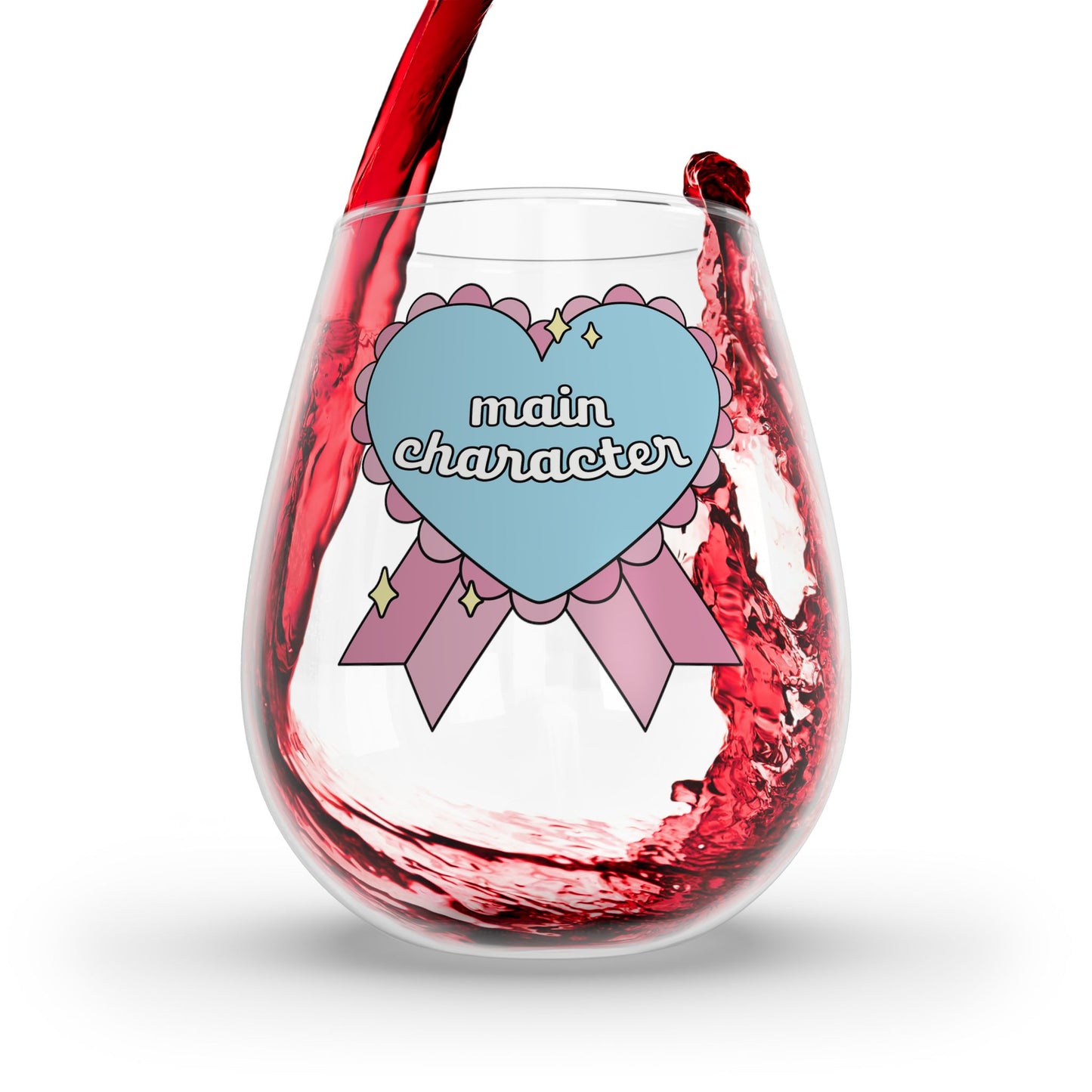 Main Character Wine Glass