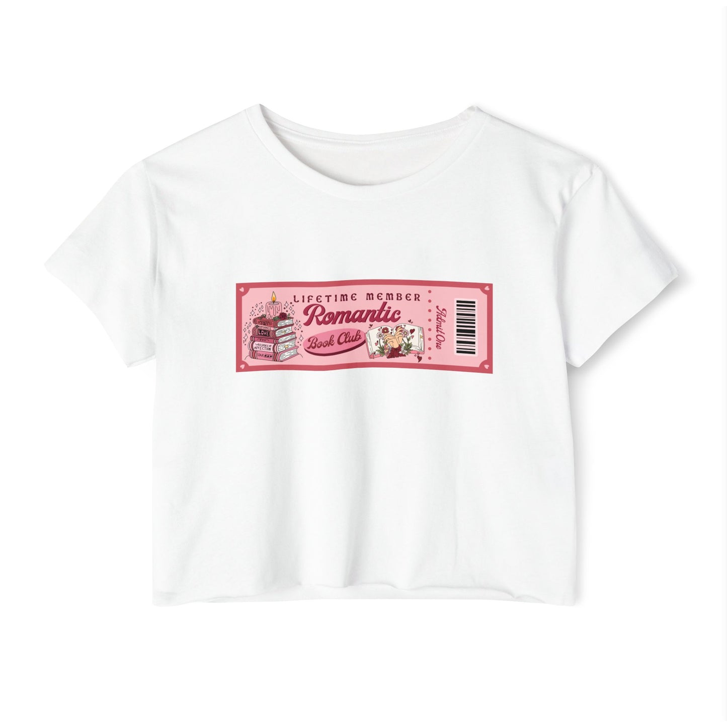 Romantic Book Club Membership Crop Top