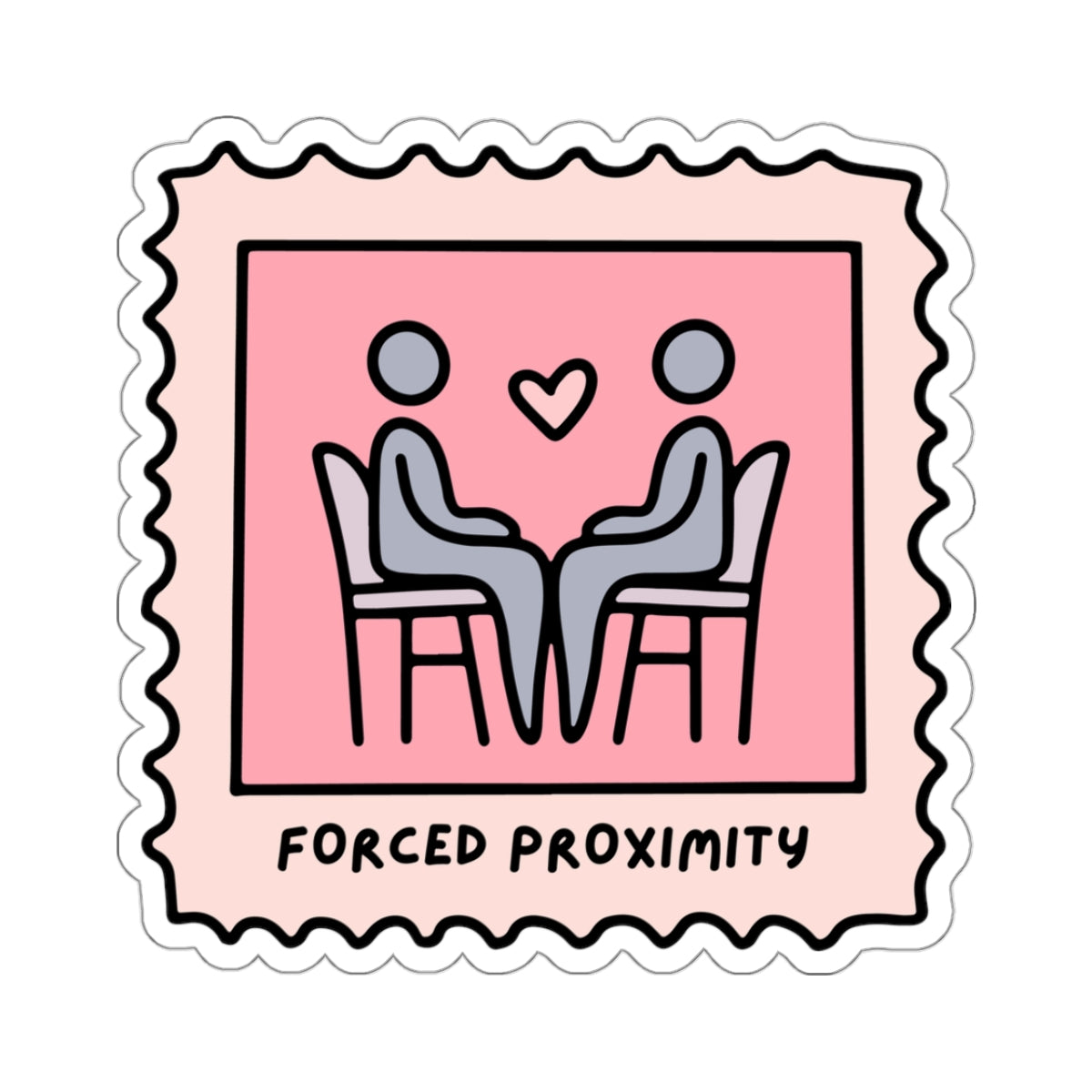 Forced Proximity Book Trope Sticker