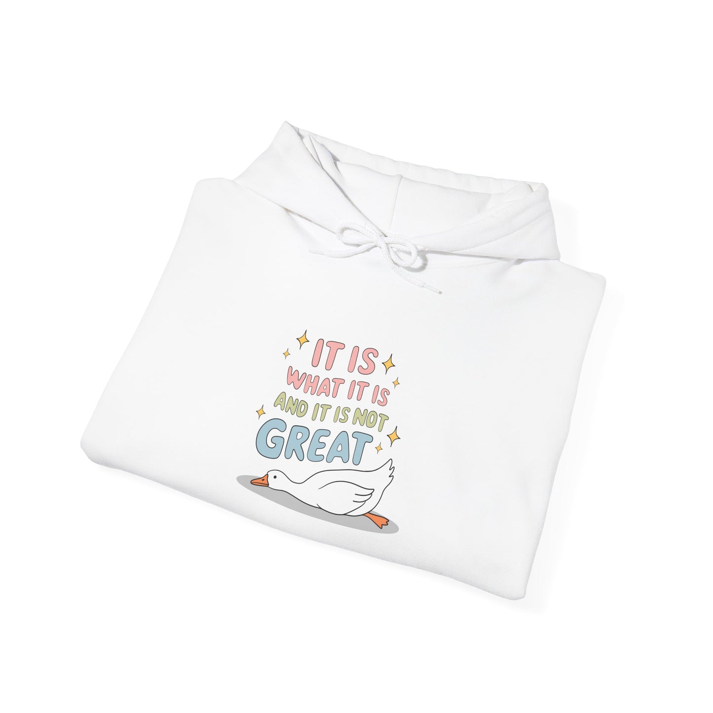 It Is What It Is (and It’s Not Great) Hooded Sweatshirt