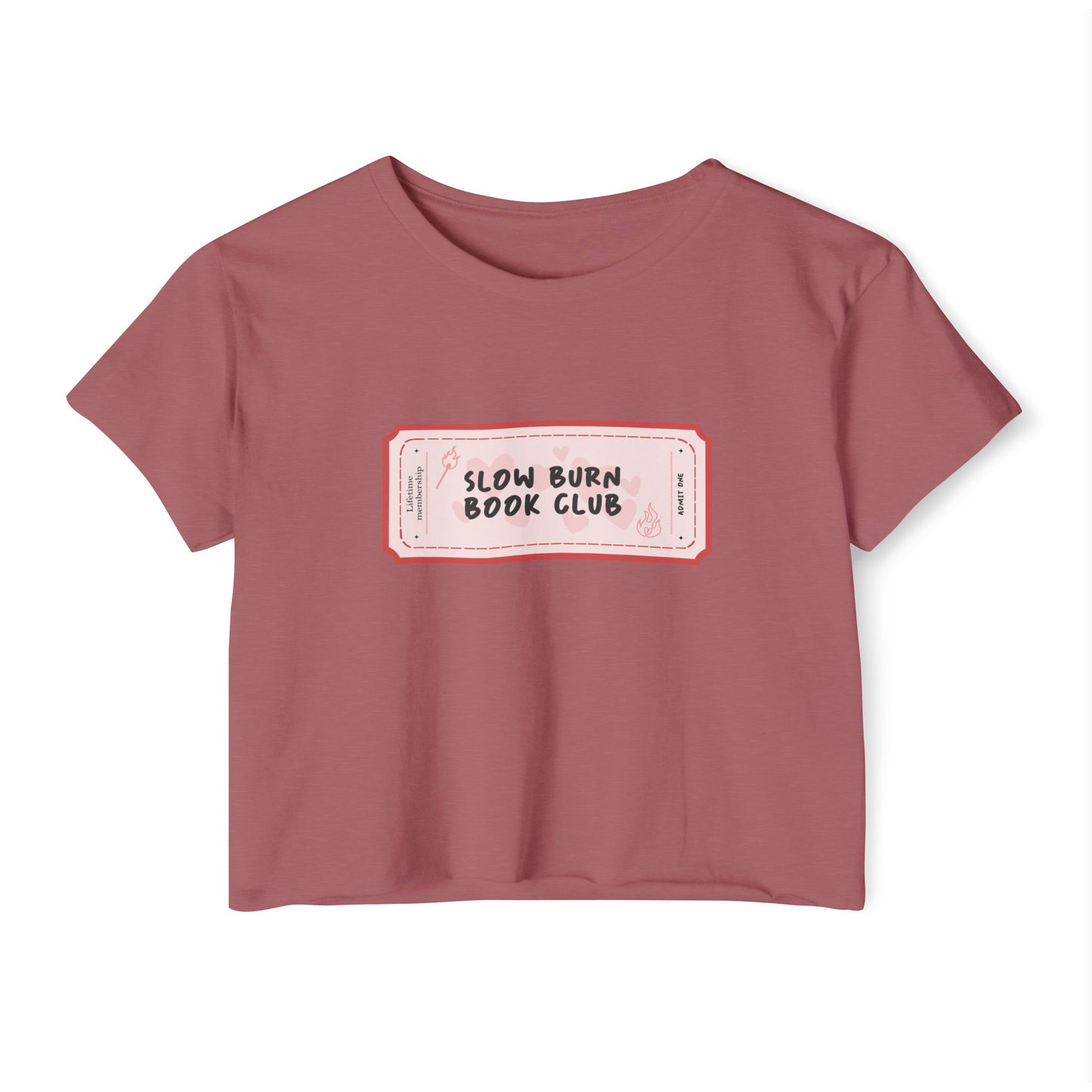 Slow Burn Book Club Crop Top